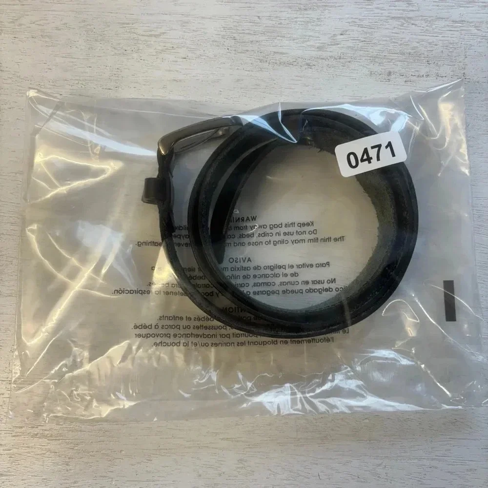 Timberland Black Leather Belt 39